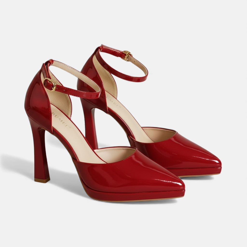 Dames Leren Pumps Met Hakken - Mode Vibes
