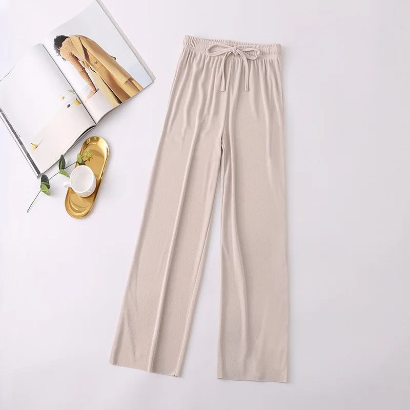 Zachte Gebreide Broek Alma Comfortabel Lounge