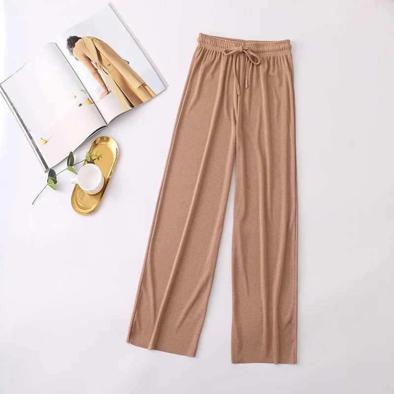 Zachte Gebreide Broek Alma Comfortabel Lounge