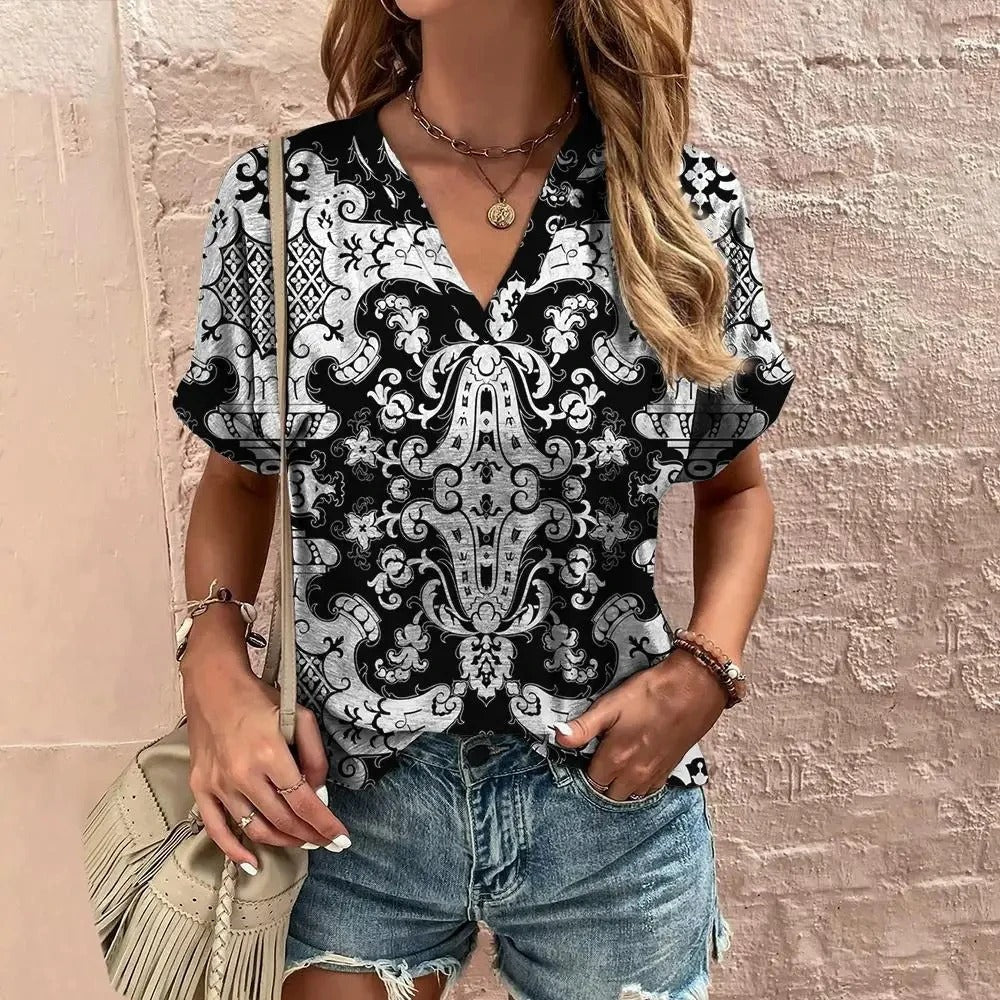 Vintage Katoenen T-shirt Galilea