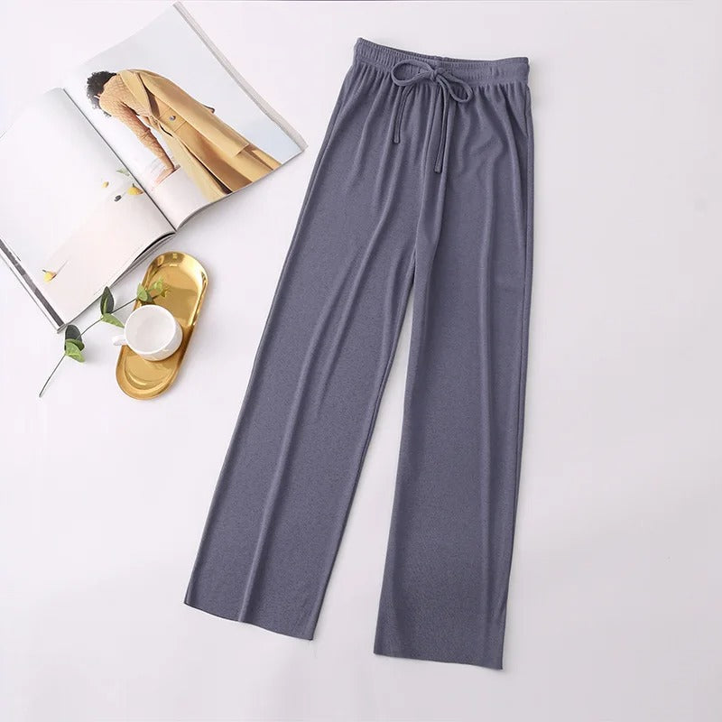 Zachte Gebreide Broek Alma Comfortabel Lounge