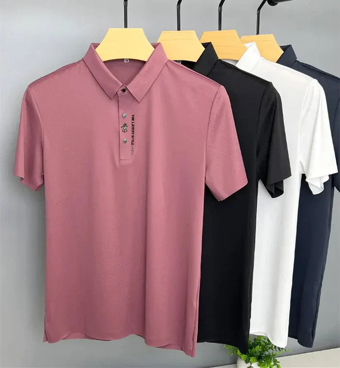 Heren Kreukvrije Polo – Comfortabele Stretch Polo T-Shirt