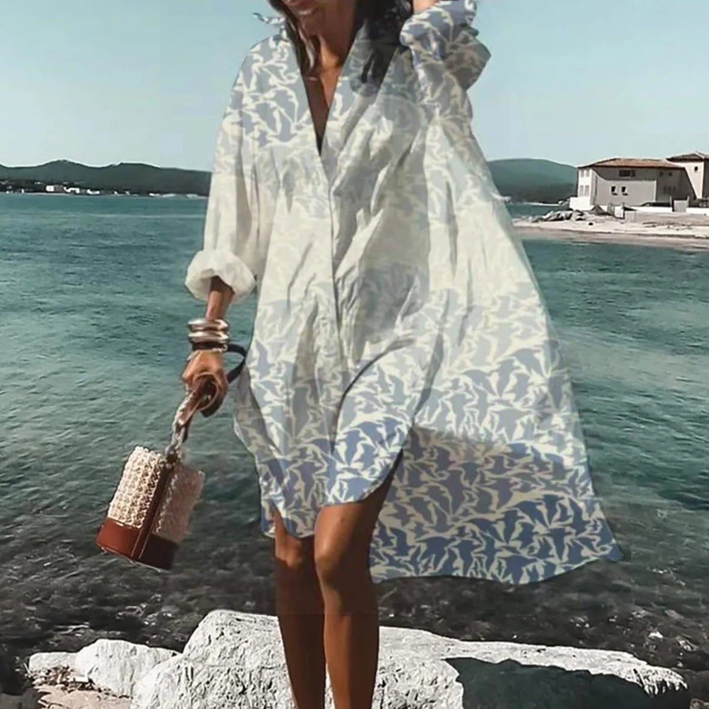 Overhemdjurk Vrouwen Casual Zomerjurk - Mode Vibes