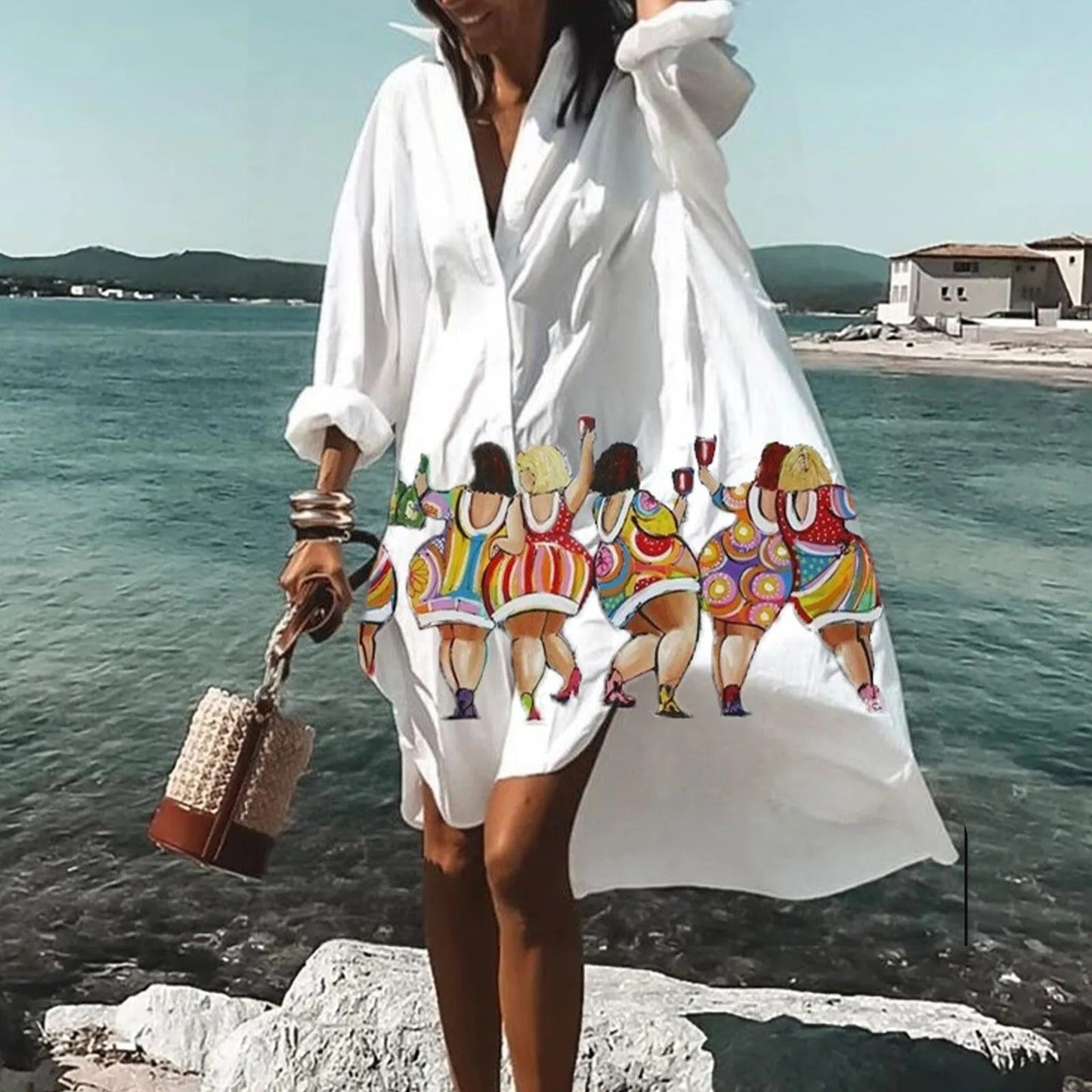 Overhemdjurk Vrouwen Casual Zomerjurk