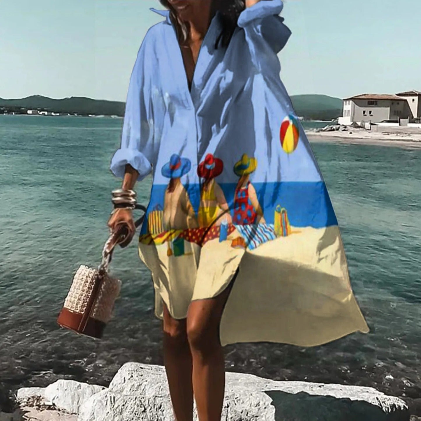 Overhemdjurk Vrouwen Casual Zomerjurk