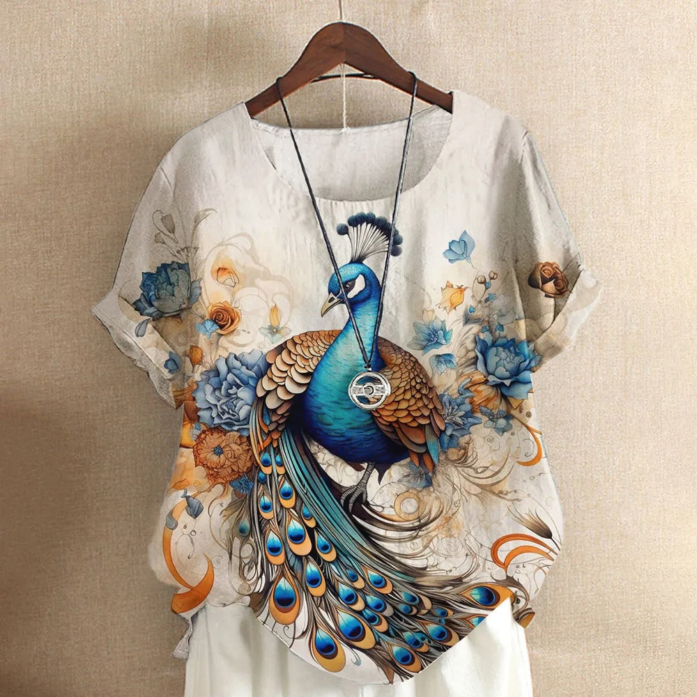 Dames T-shirt Casual Korte Mouw Zomer