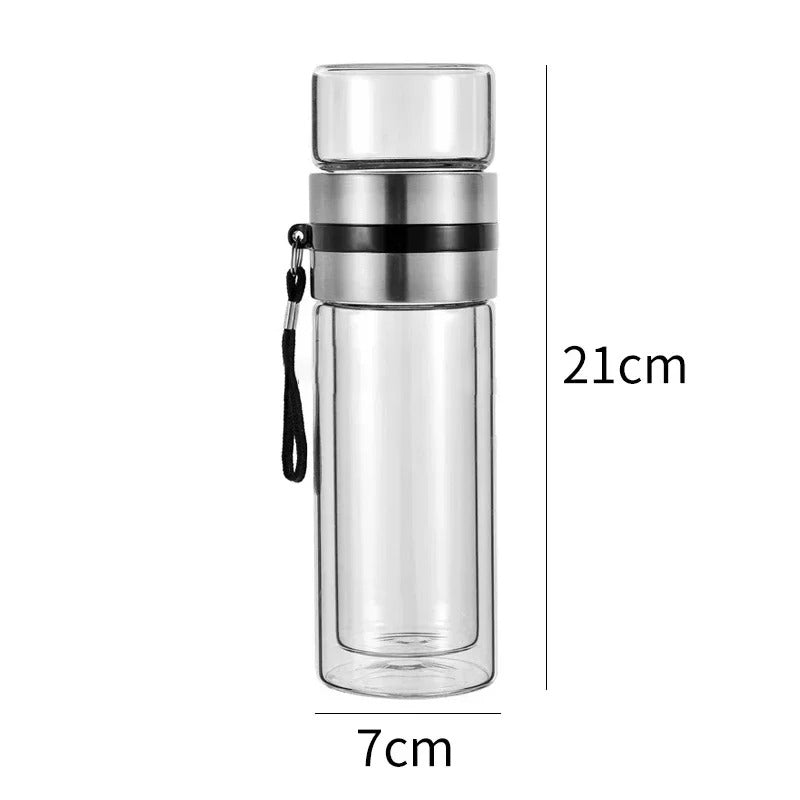Thermosfles Glazen Warmhouder 360ml ClearTherm