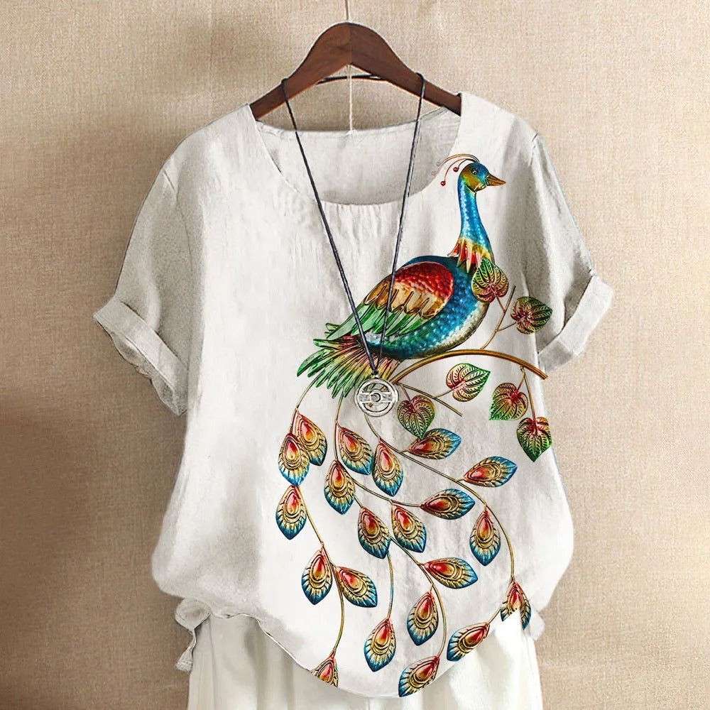 Dames T-shirt Casual Korte Mouw Zomer