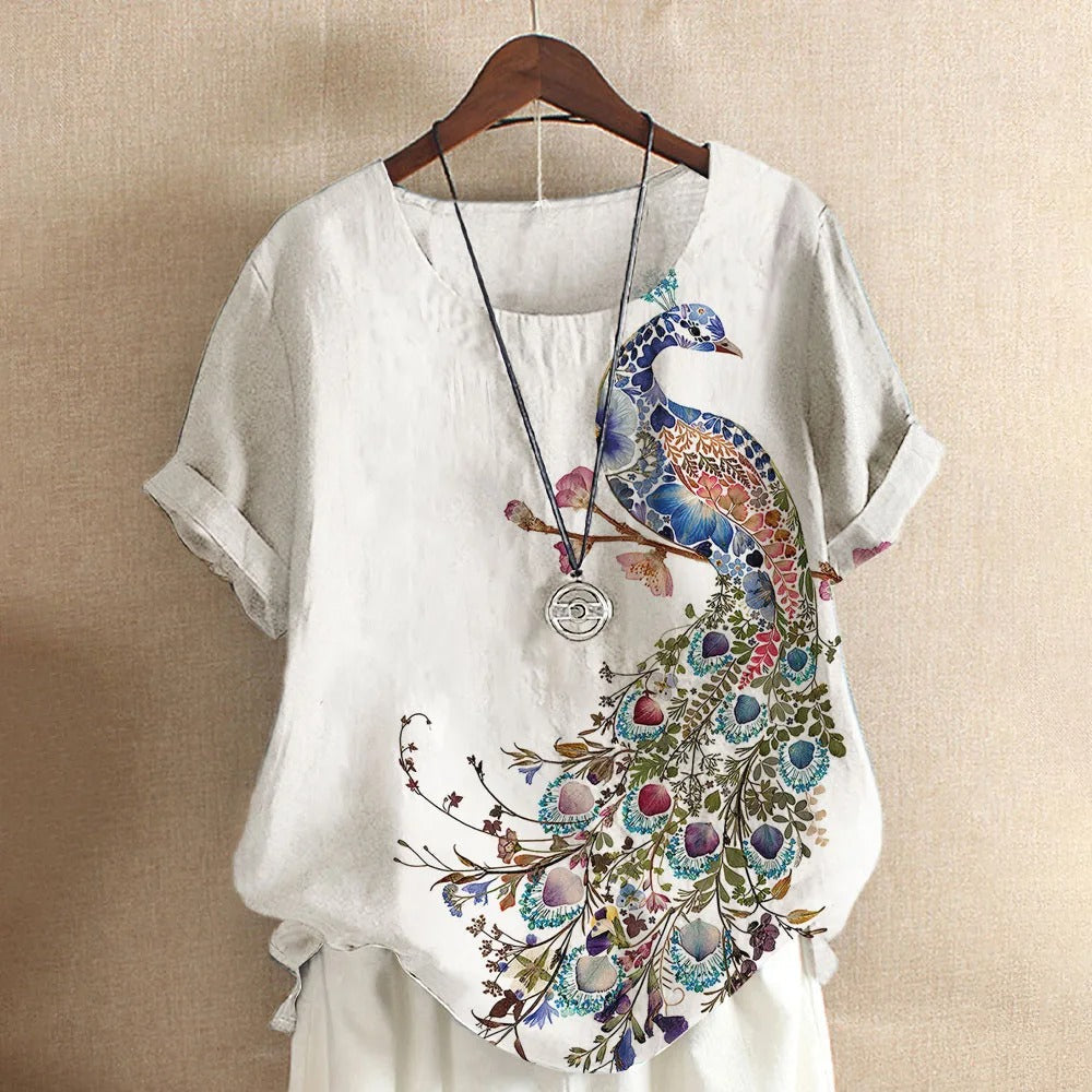 Dames T-shirt Casual Korte Mouw Zomer