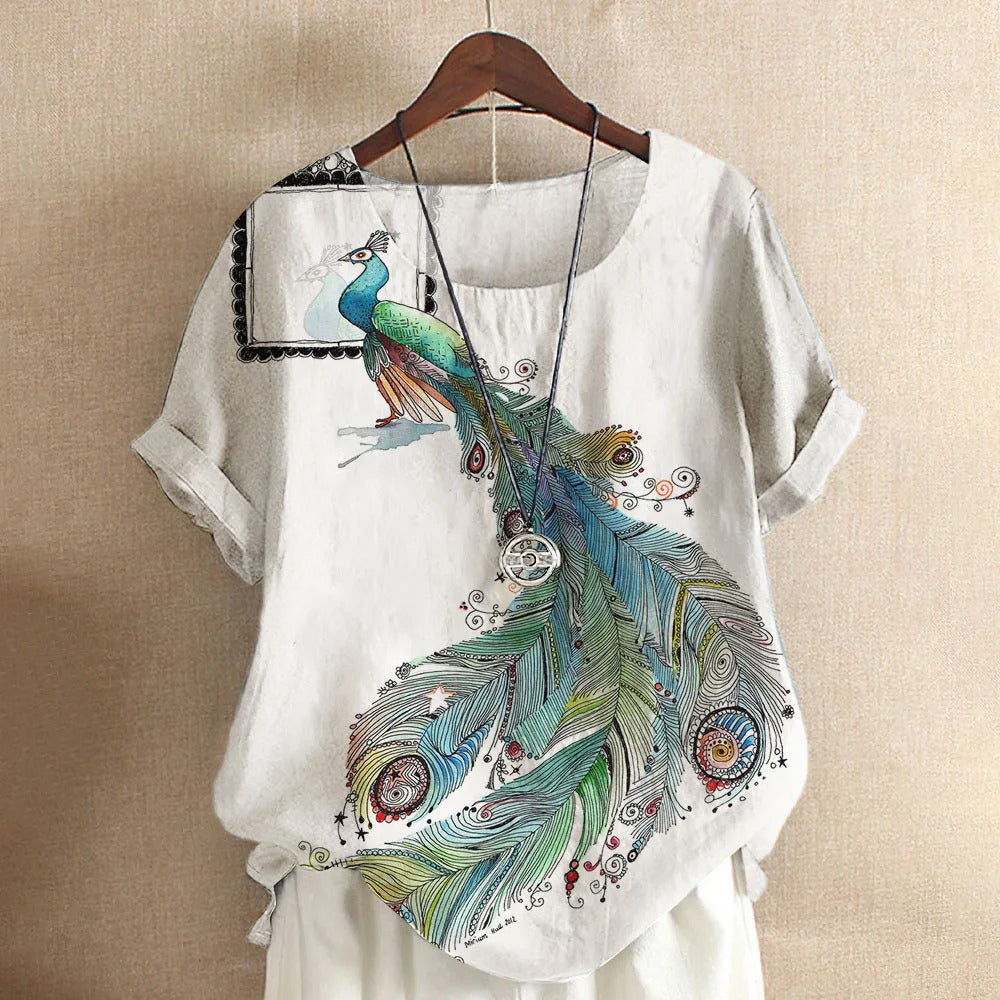 Dames T-shirt Casual Korte Mouw Zomer