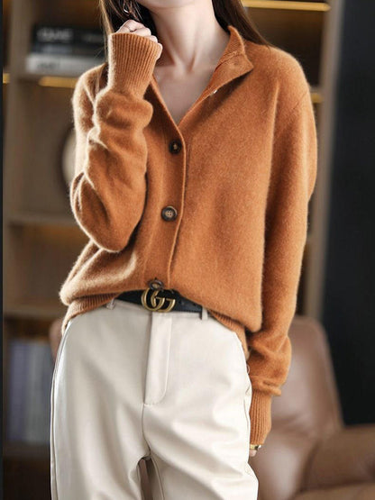 Damesvest Met Knopen en Hoge Kraag Stijlvol Design
