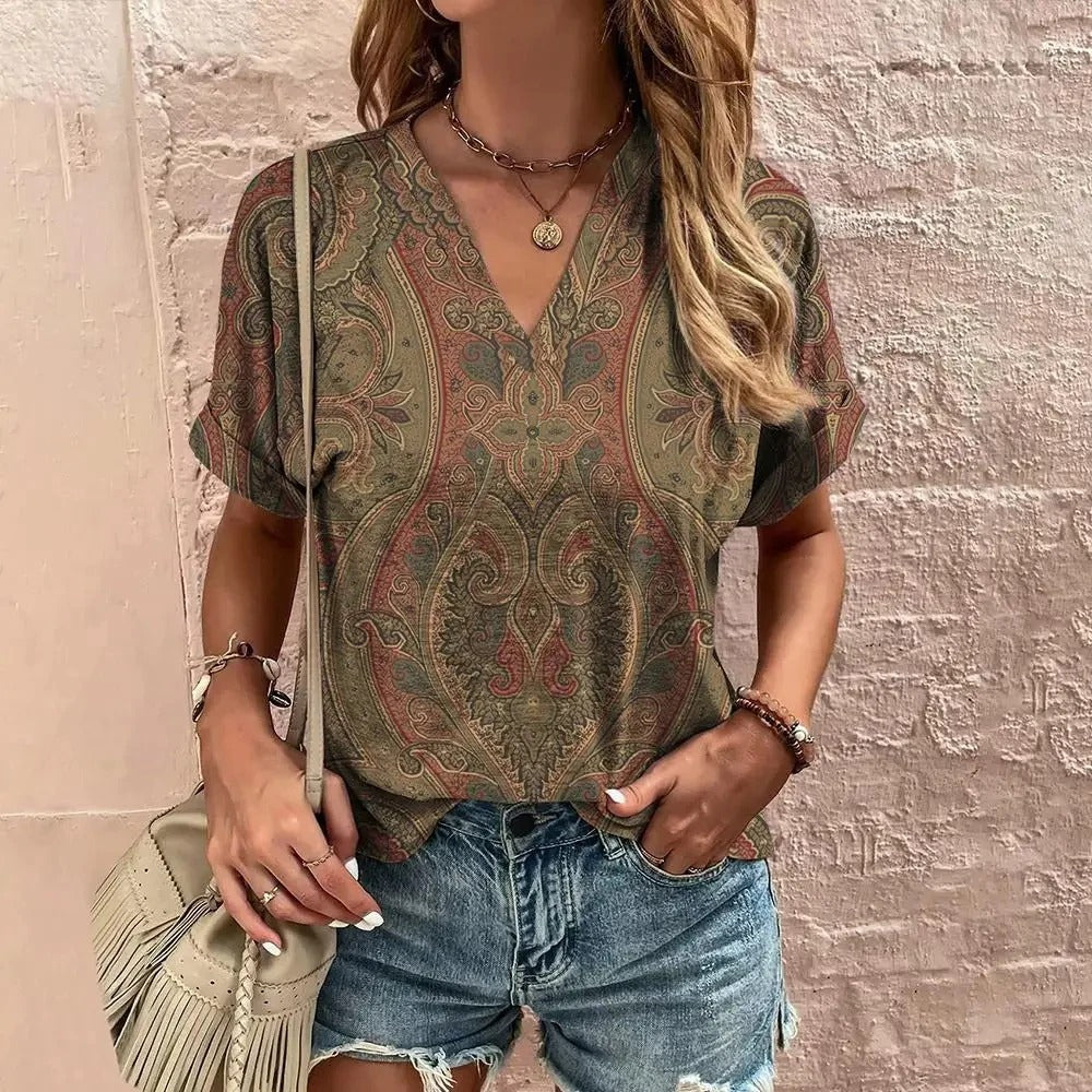 Vintage Katoenen T-shirt Galilea
