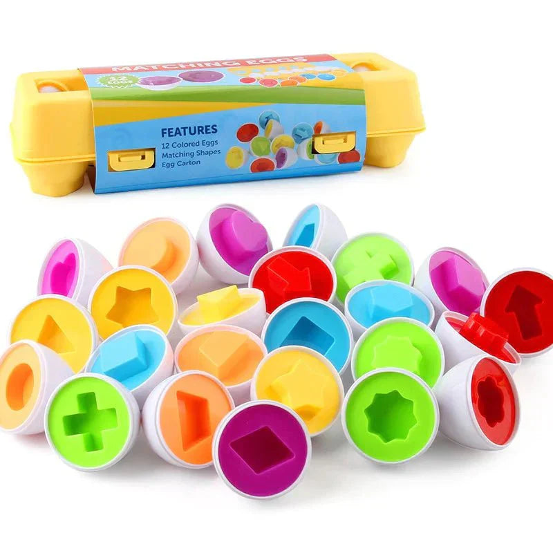 Kleurrijke Leer Eierenset voor Kinderen