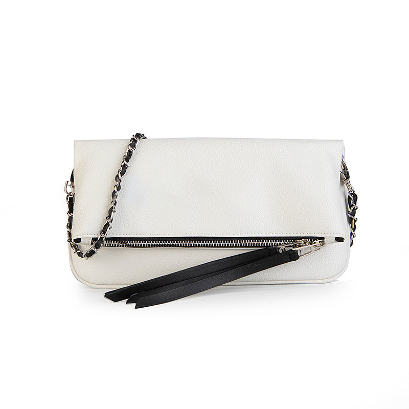 Dames Schoudertas met Ketting en Overslag Modieus Design