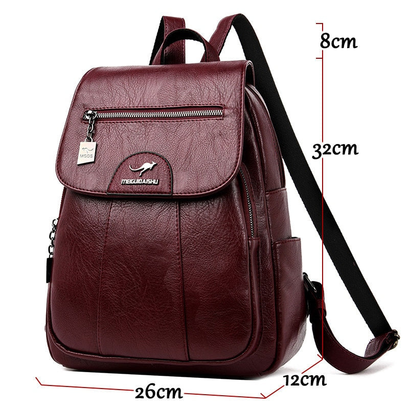 Leren Dames Rugtas Luxe Isolde Design