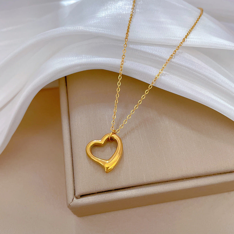 Dames Ketting Hartjes Minimalistisch Zilver