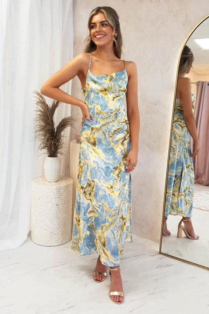 Elegante Jurk met Bloemenprint voor Vrouw - Mode Vibes