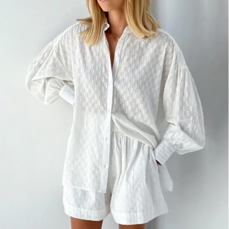 Zomerset Blouse en Short Isla Vrouwelijk Tweedelig - Mode Vibes