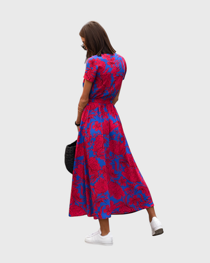 Dames Zomerjurk Soepele Pasvorm Elegant