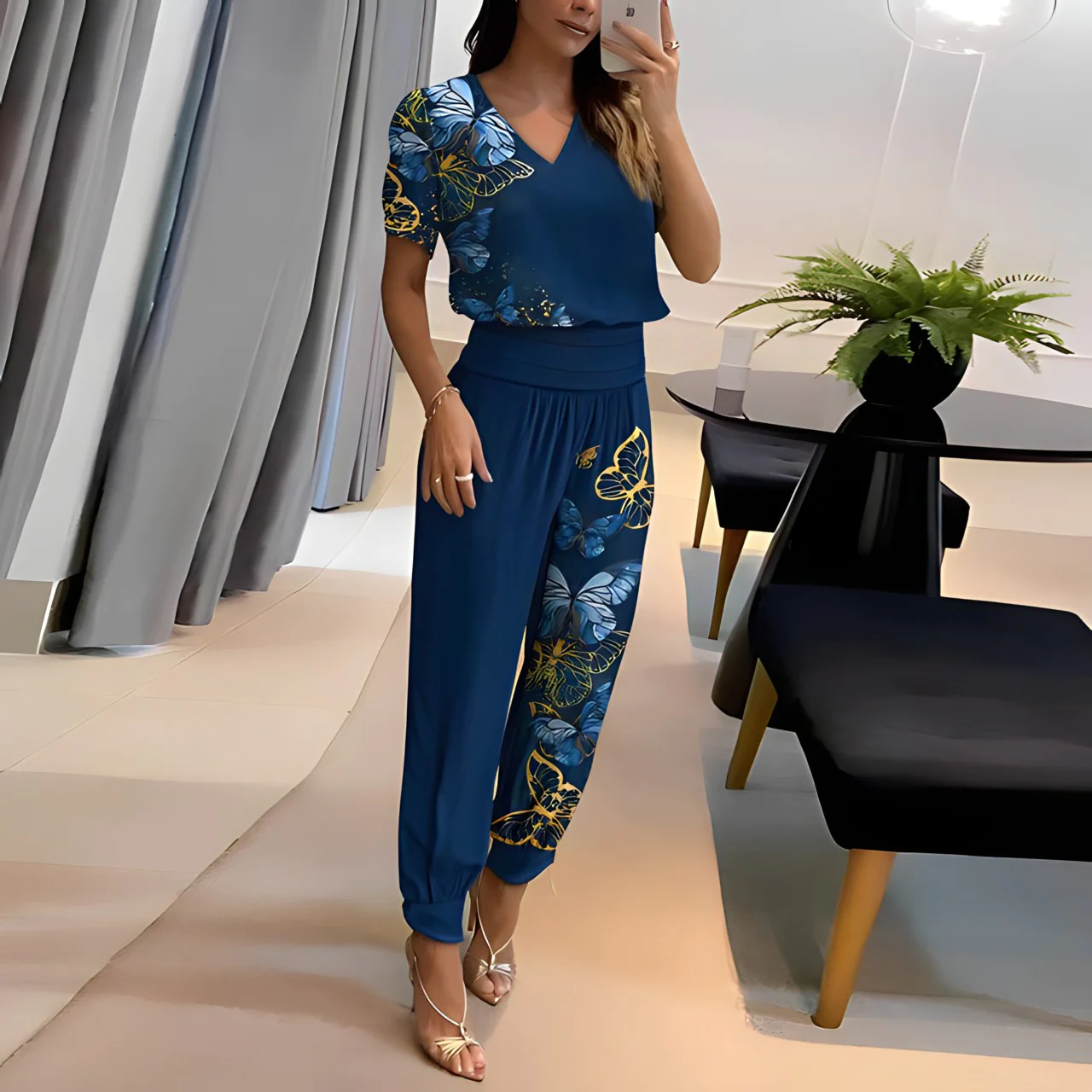 Luna Alexandra Set: Modieuze Blouse en Broek