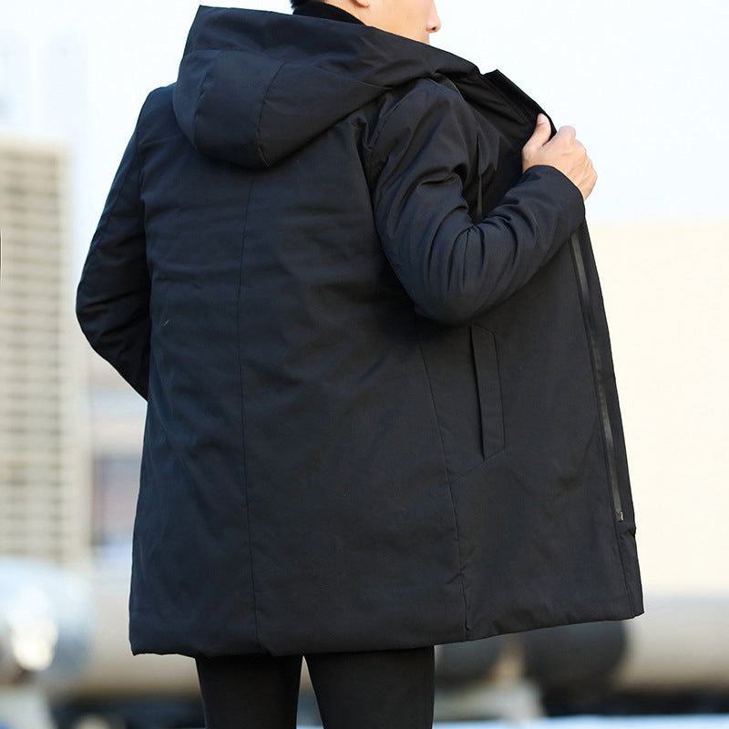 Heren Gewatteerde Winterjas met Capuchon - Warm en Casual