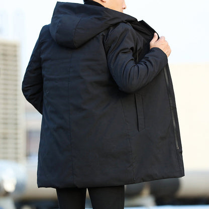 Heren Gewatteerde Winterjas met Capuchon - Warm en Casual
