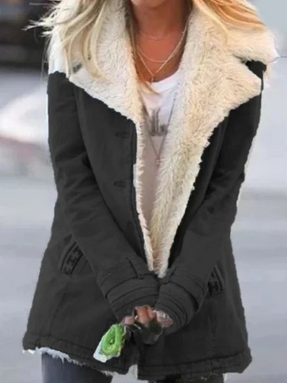 Dames Fleece Jas met Sherpa Voering