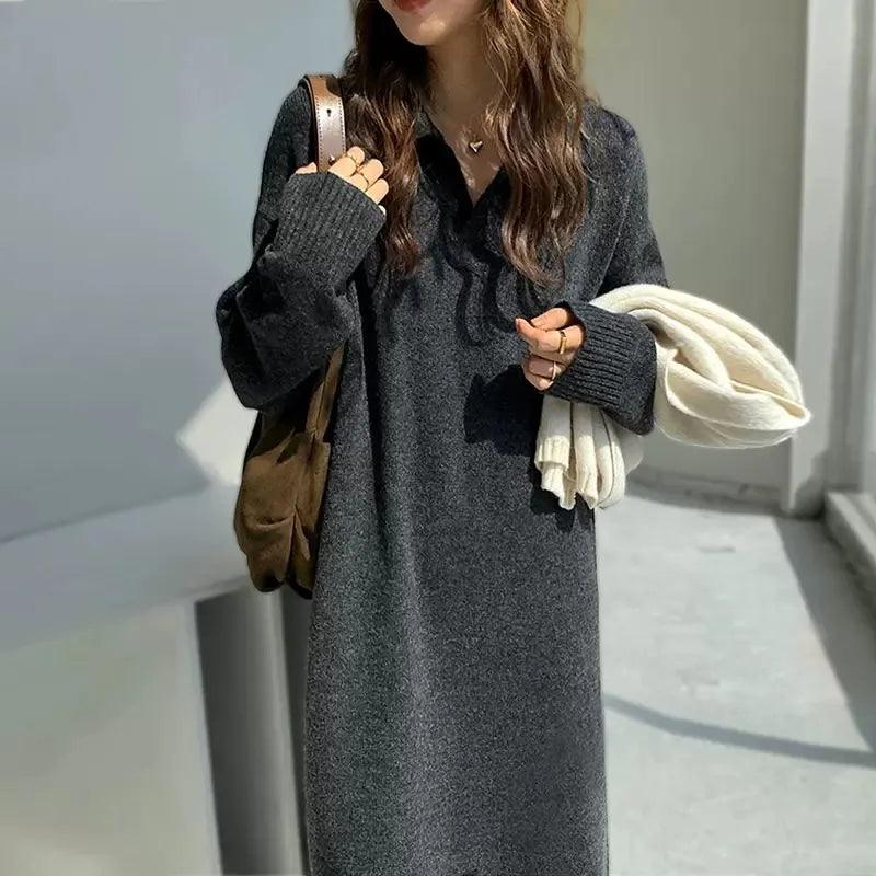 Warme Trui Jurk voor Vrouw - Mode Vibes