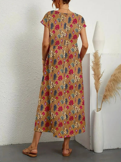 Federica | Abito Estivo Lungo Cotone, Elegante e Comodo