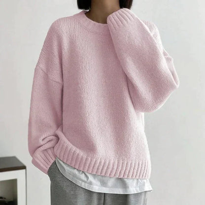 Roze Trui Monochrome Vrouwen - Mode Vibes