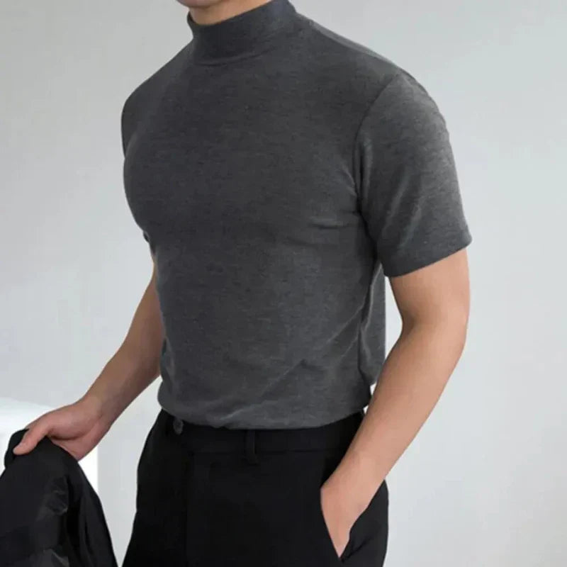 Soren – Heren T-Shirt met Col en Slim Fit Pasvorm