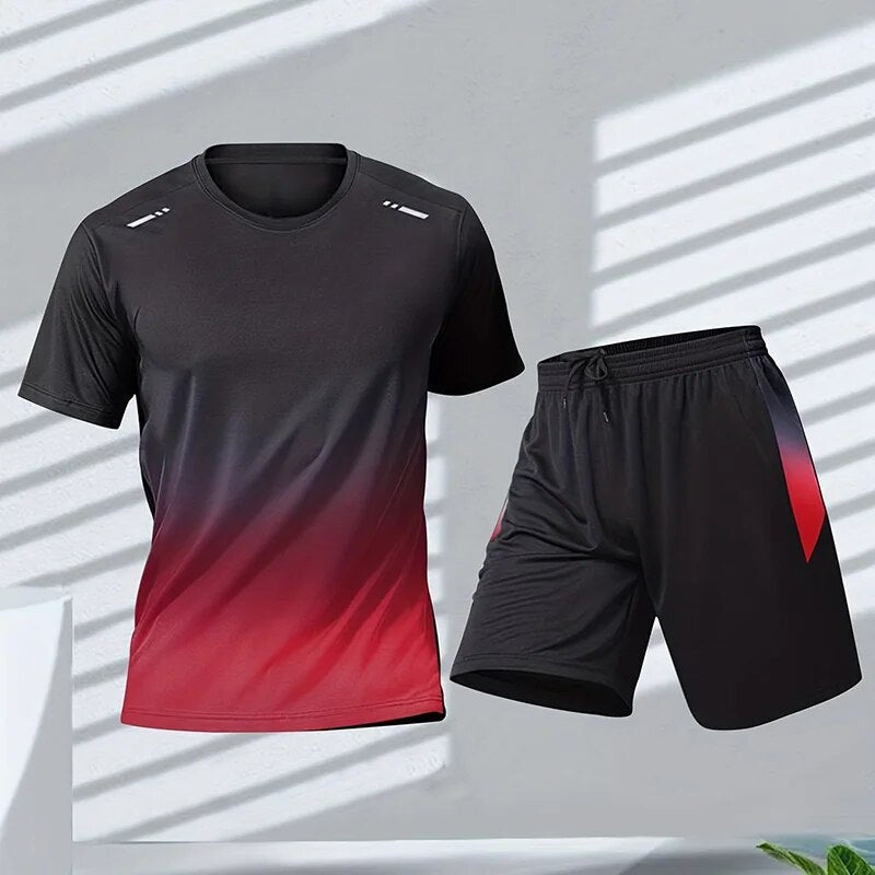 DANTE Sportset Heren 2-Delig Kleurverloop Trainingspak - Mode Vibes