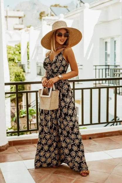 Zomer Maxi Jurk Bloemenpatroon Boho Stijl