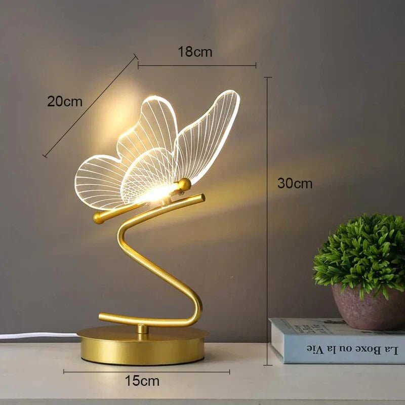 LED Tafellamp Vlinder Design Luxe uitstraling