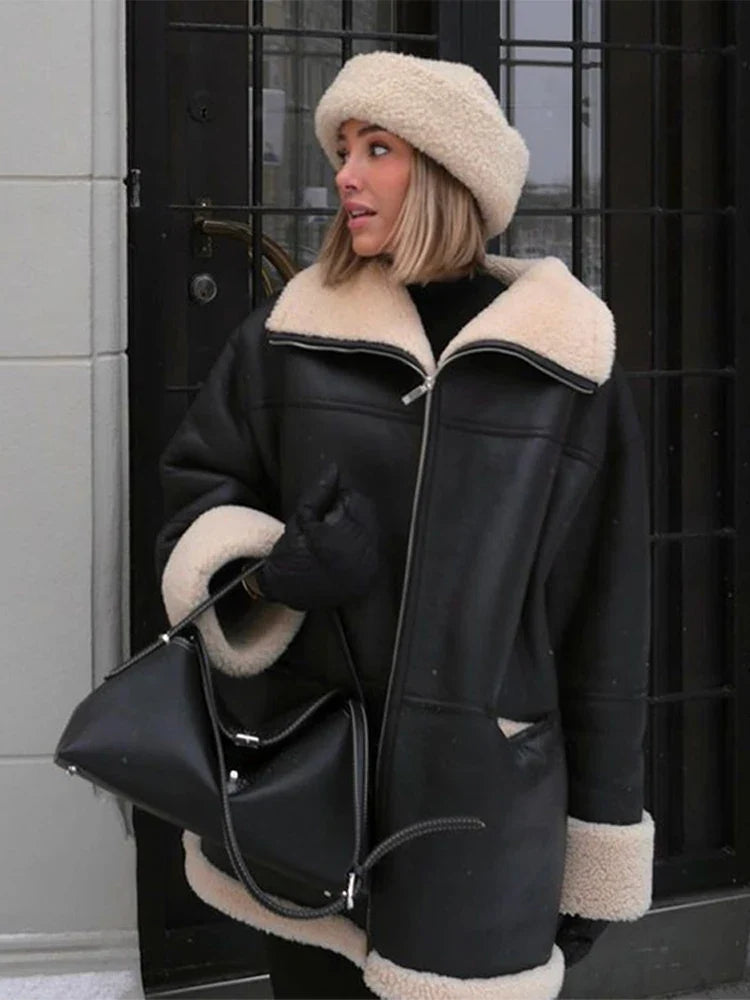 Jennifer | Elegante giacca in pile in stile vintage