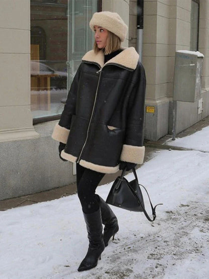 Jennifer | Elegante giacca in pile in stile vintage