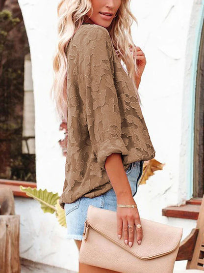 Daniela | Blusa estiva stampata a maniche lunghe