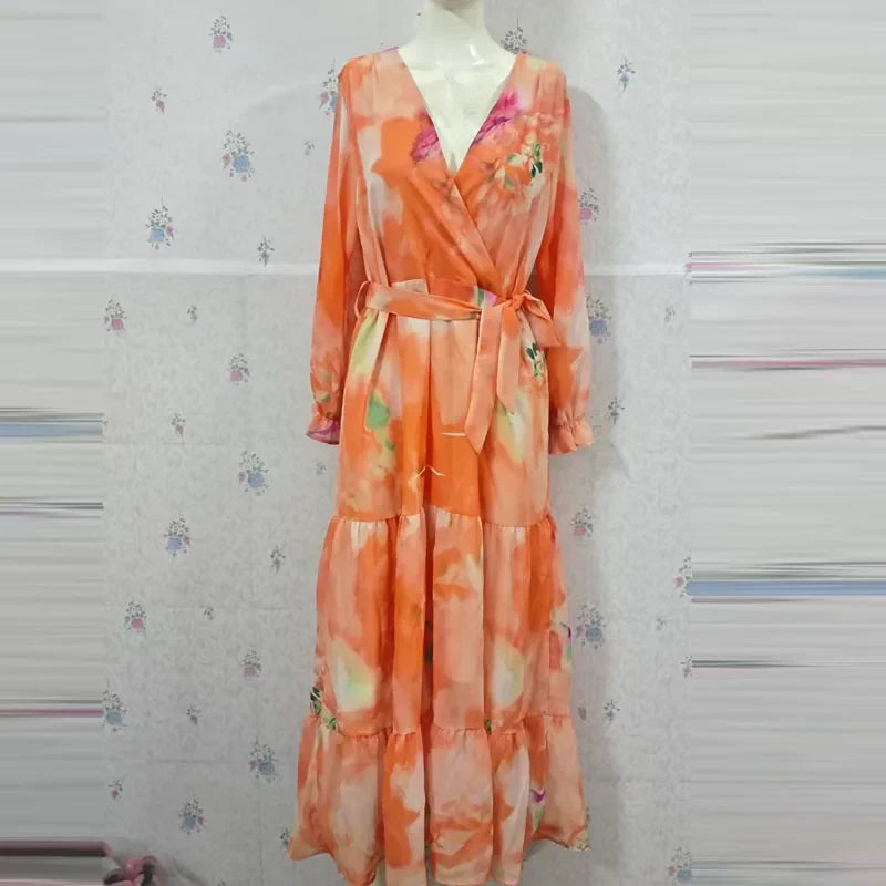 Leira | Abito Lungo Cerimonia - Fluido e Elegante