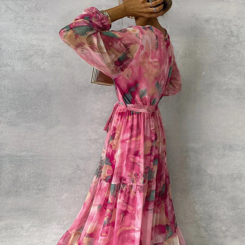 Leira | Abito Lungo Cerimonia - Fluido e Elegante