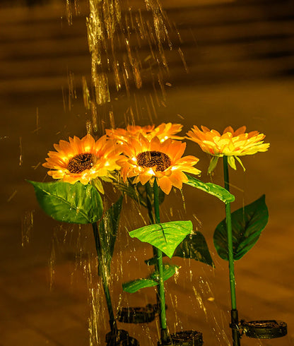 Zonnebloem Lamp Waterdicht Op Zonne-energie Met Solar Panel