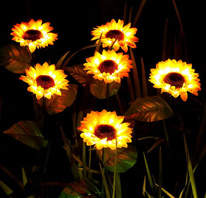 Zonnebloem Lamp Waterdicht Op Zonne-energie Met Solar Panel