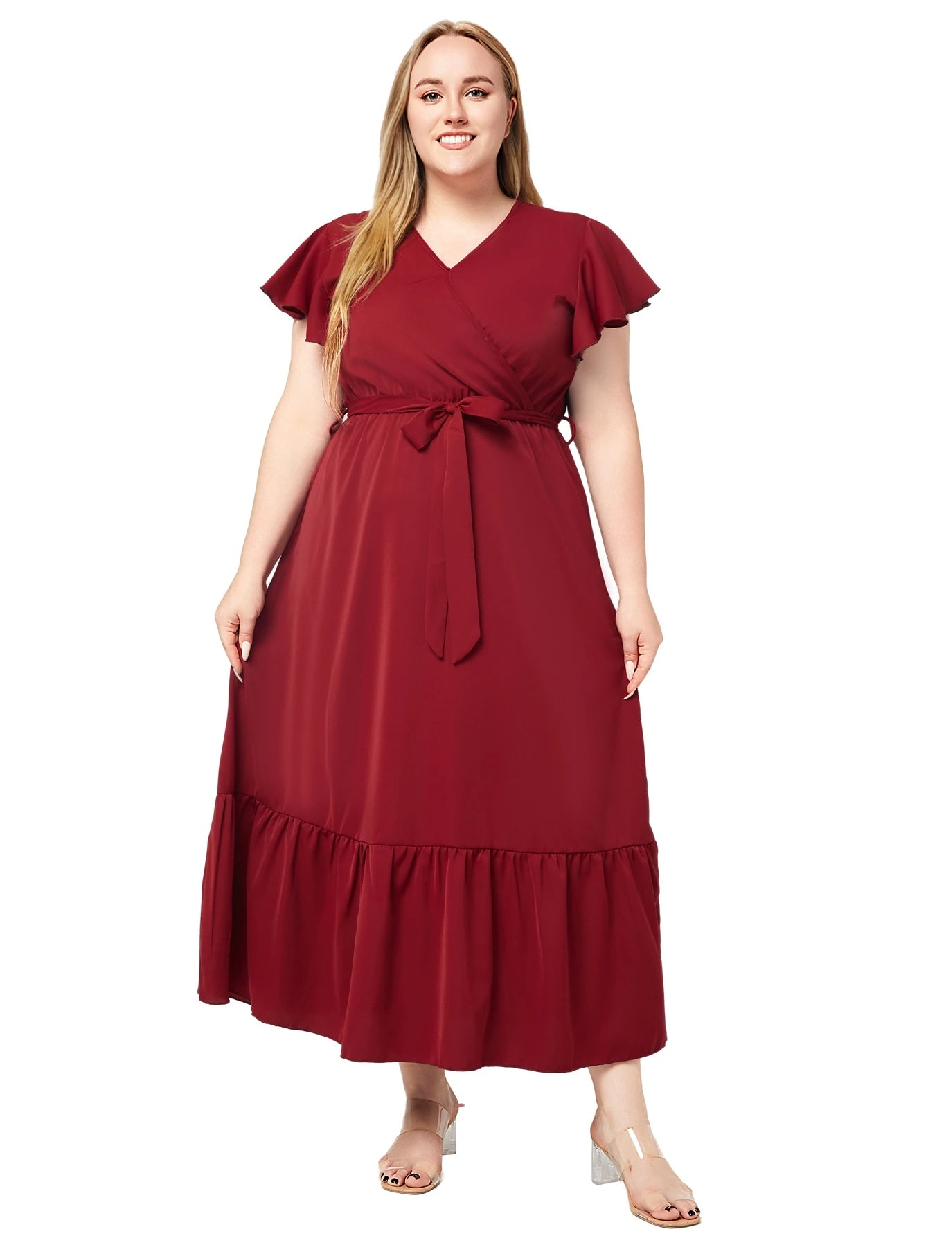 Plus Size Jurk Ruby Rood Stijlvol en Veelzijdig
