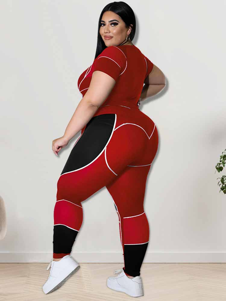 Plus Size Sportset voor Vrouwen Sportief en Comfortabel