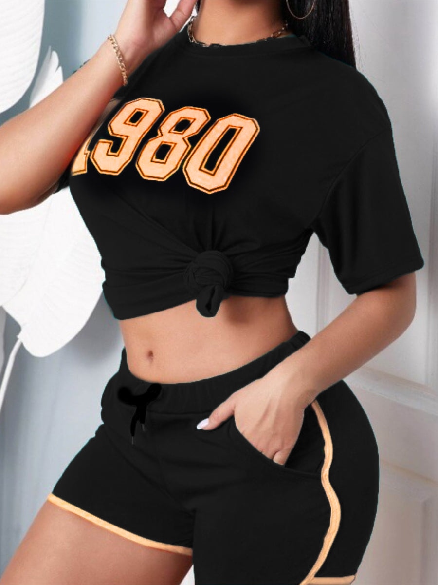 Plus Size Sportset Fleur Trendy en Comfortabel