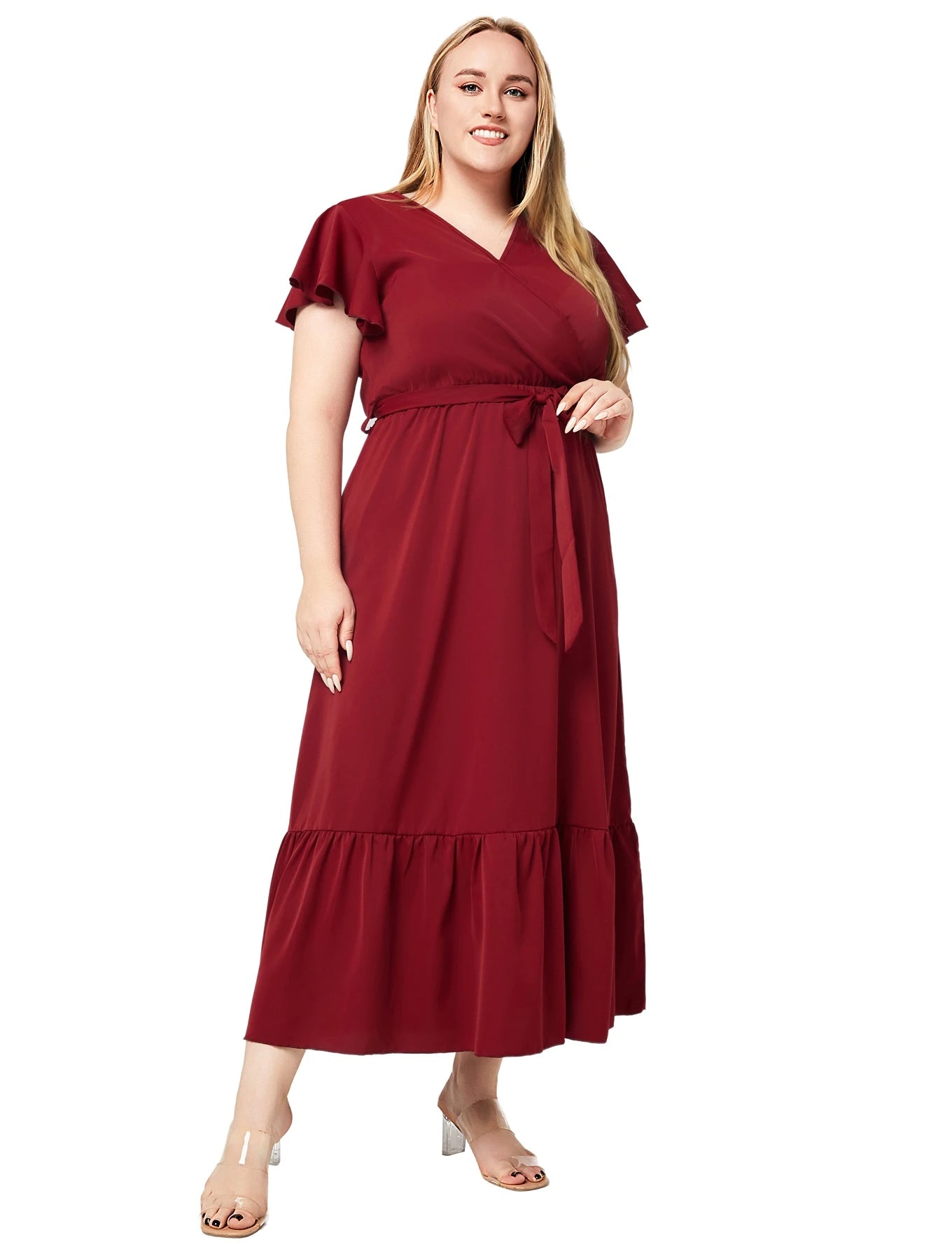 Plus Size Jurk Ruby Rood Stijlvol en Veelzijdig