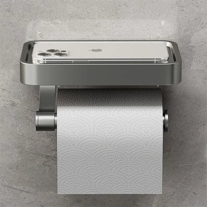Wandtoiletrolhouder met Opbergplankje