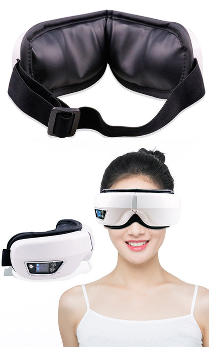 Oogmassage Apparaat met Warmte, Trilling en Bluetooth Muziek