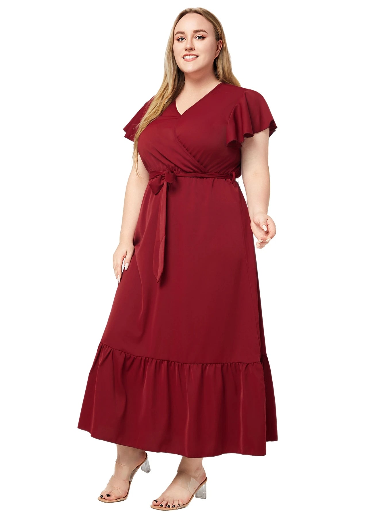 Plus Size Jurk Ruby Rood Stijlvol en Veelzijdig
