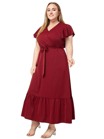 Plus Size Jurk Ruby Rood Stijlvol en Veelzijdig