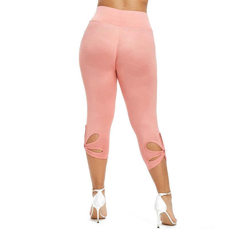 Plus Size Legging Naadloos Casual Zwart